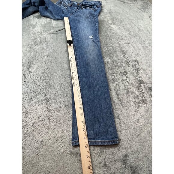 American Eagle Outfitters Womens Sz 6 Skinny Stretch Jeans Medium Wash W28 L29.5 - Picture 6 of 9